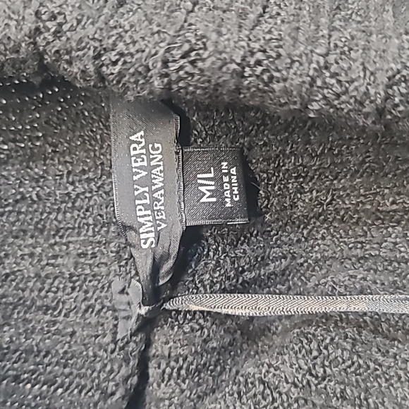 Women's Simply Vera Vera Wang Traveling Cable-Knit Poncho Sweater - Picture 5 of 13